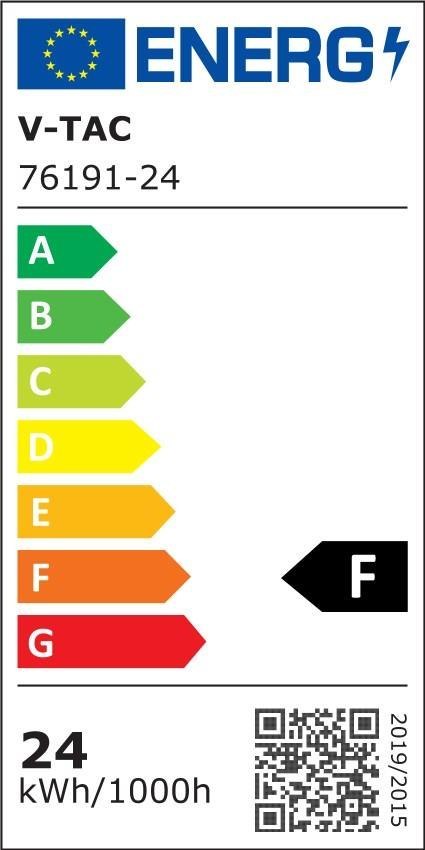 Plafon V-TAC 24W LED SAMSUNG CHIP Okrągły 29cm Natynkowy IP44 Biały VT-8624 4000K 2500lm 5 Lat Gwarancji