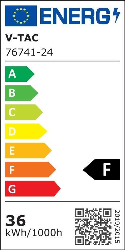 Plafon V-TAC 36W LED SAMSUNG CHIP Kwadrat 42x42cm Natynkowy Pilot Czujnik Ruchu IP44 Czarny VT-8630S 4000K 3820lm 5 Lat Gwarancj