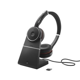 Słuchawki nauszne Jabra Evolve 75 SE UC Stereo Link380a + stand Jabra
