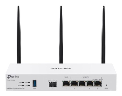 TP-Link FESTA FR365 router bezprzewodowy Gigabit Ethernet Dual-band (2.4GHz + 5GHz or 2.4GHz + 6GHz) Biały TP-LINK