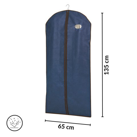 BLUE niebieski organizer na płaszcz 65x135cm Kamai Ordinett