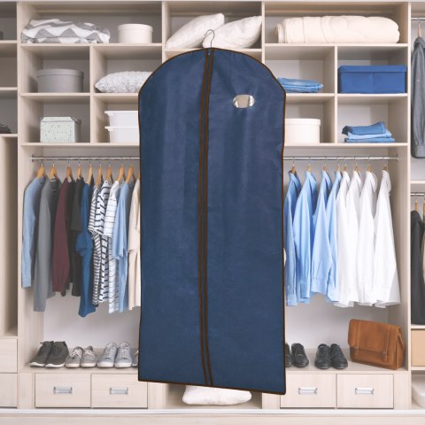 BLUE niebieski organizer na płaszcz 65x135cm Kamai Ordinett