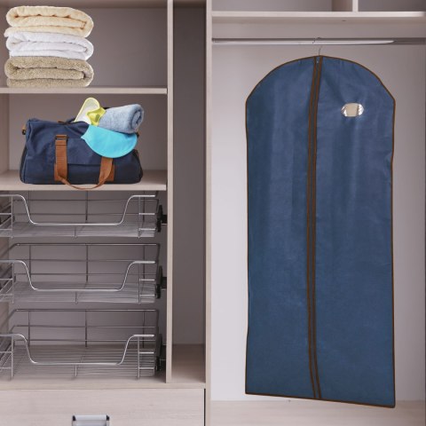 BLUE niebieski organizer na płaszcz 65x135cm Kamai Ordinett