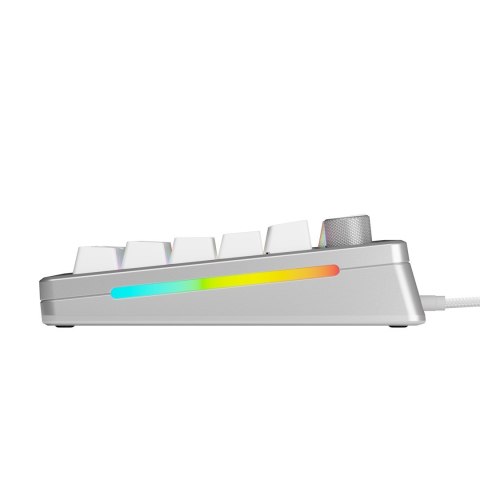 Klawiatura gamingowa Glorious GMMK 3 Pro HE 75% Custom Gaming-Tastatur - Pre-Built, Fox HE Switches, Silber GLORIOUS