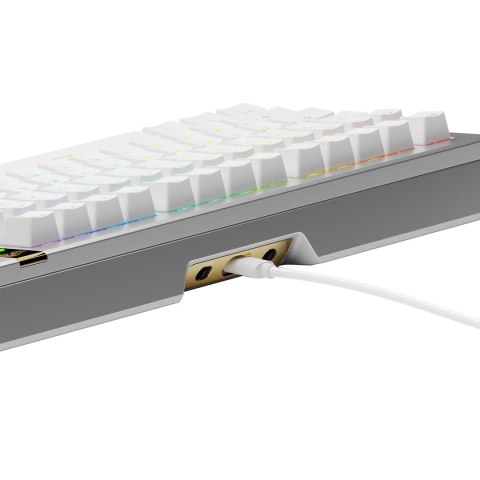 Klawiatura gamingowa Glorious GMMK 3 Pro HE 75% Custom Gaming-Tastatur - Pre-Built, Fox HE Switches, Silber GLORIOUS