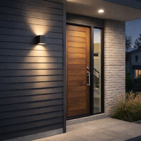 Oprawa elewacyjna Sorti 1x GU10 czarny