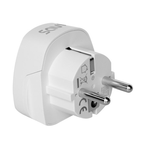 SAVIO ADAPTER PODRÓŻNY, GNIAZDO US - WTYK EU AP-01 SAVIO