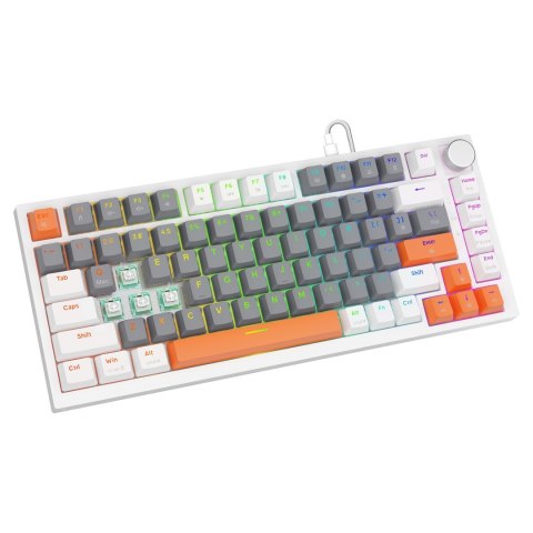 SAVIO KLAWIATURA MAGNETYCZNA ASTRAL WHITE OUTEMU WHITE JADE RGB 3 KOLORY KEYCAPÓW SAVIO