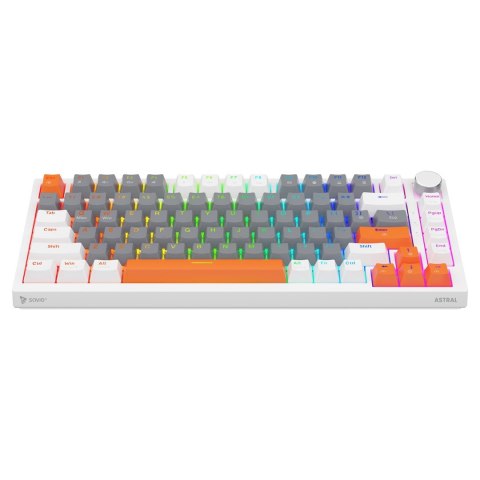 SAVIO KLAWIATURA MAGNETYCZNA ASTRAL WHITE OUTEMU WHITE JADE RGB 3 KOLORY KEYCAPÓW SAVIO