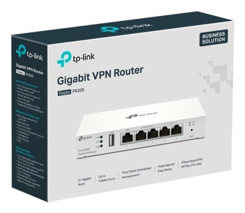 TP-Link Festa FR205 ruter 10 Gigabit Ethernet, 100 Gigabit Ethernet, Gigabit Ethernet Biały TP-LINK