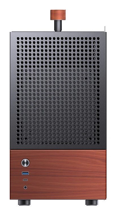 Obudowa Jonsbo T6, Mini-Tower, Mini-ITX, Tempered Glass, Holz - czarna Jonsbo