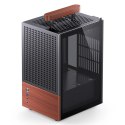 Obudowa Jonsbo T6, Mini-Tower, Mini-ITX, Tempered Glass, Holz - czarna Jonsbo