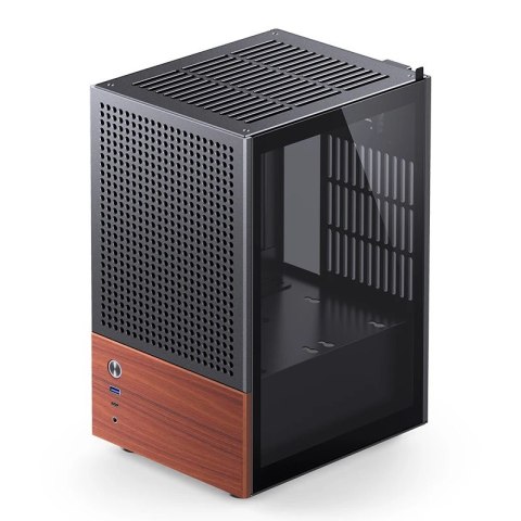 Obudowa Jonsbo T6, Mini-Tower, Mini-ITX, Tempered Glass, Holz - czarna Jonsbo