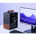 Obudowa Jonsbo T6, Mini-Tower, Mini-ITX, Tempered Glass, Holz - czarna Jonsbo