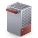 Obudowa PC Jonsbo T6 Mini-Tower, Mini-ITX, szkło hartowane, drewno - srebrna Jonsbo