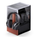 Obudowa PC Jonsbo T6 Mini-Tower, Mini-ITX, szkło hartowane, drewno - srebrna Jonsbo