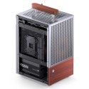 Obudowa PC Jonsbo T6 Mini-Tower, Mini-ITX, szkło hartowane, drewno - srebrna Jonsbo