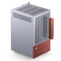 Obudowa PC Jonsbo T6 Mini-Tower, Mini-ITX, szkło hartowane, drewno - srebrna Jonsbo