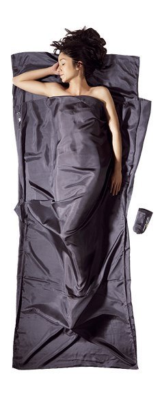 Prześcieradła podróżne Cocoon Insect Shield, 218 x 90 cm, 100% jedwab nosorożec COCOON