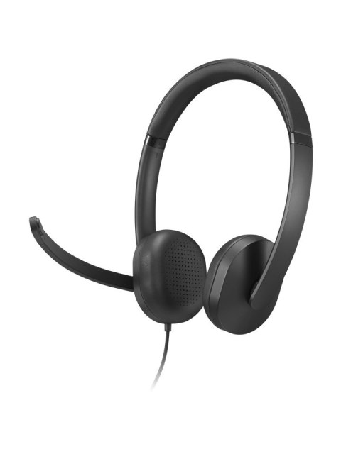Przewodowy zestaw słuchawkowy VoIP Lenovo 5000 z mikrofonem, USB A/C, Czarny Lenovo