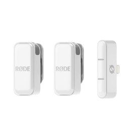 RODE Wireless Micro - 2-kanałowy cyfrowy system bezprzewodowy (Lightning, Biały) RODE