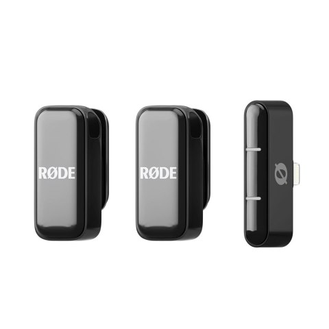 RODE Wireless Micro - 2-kanałowy cyfrowy system bezprzewodowy (Lightning, Czarny) RODE