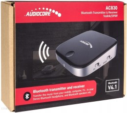 Adapter AUDIOCORE AC830 (Jack - Micro USB ; kolor czarno-srebrny) AUDIOCORE