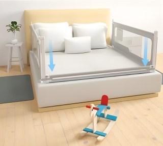 Barierka ochronna na łóżko 160 cm osłona zabezpieczenie dla dzieci ECOTOYS ECOTOYS