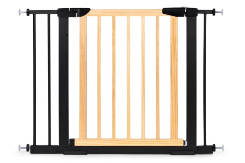Bramka barierka zabezpieczająca 74-100 cm na schody i drzwi metal drewno dodatkowe panele ECOTOYS