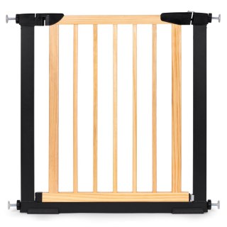 Bramka barierka zabezpieczająca 74-80 cm na schody i drzwi metal drewno ECOTOYS ECOTOYS