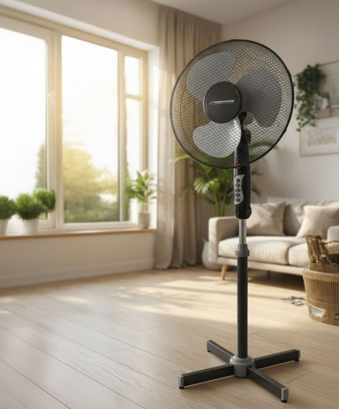 EHF001KE Esperanza wentylator 16'' stojący hurricane czarno-szary Esperanza