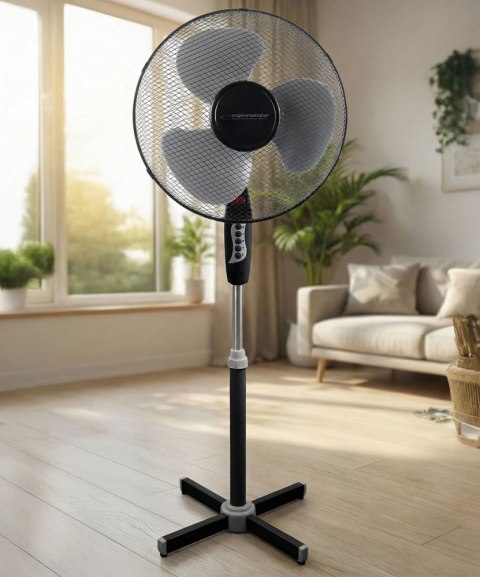 EHF001KE Esperanza wentylator 16'' stojący hurricane czarno-szary Esperanza