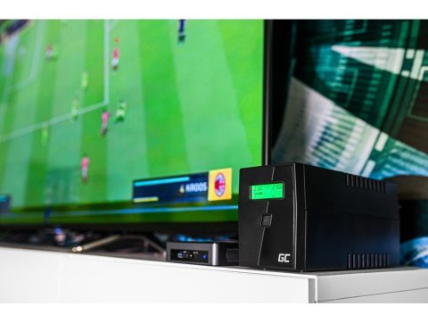 Green Cell UPS03 zasilacz UPS Technologia line-interactive 1,999 kVA 600 W 4 x gniazdo sieciowe Green Cell