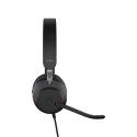 Jabra Evolve2 40 SE Zestaw słuchawkowy Przewodowa Opaska na głowę Połączenia/muzyka USB Type-C Czarny Jabra