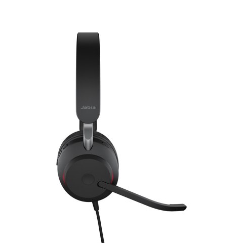 Jabra Evolve2 40 SE Zestaw słuchawkowy Przewodowa Opaska na głowę Połączenia/muzyka USB Type-C Czarny Jabra