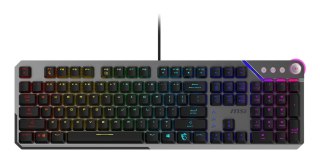 Klawiatura gamingowa czarna US Strike 600 Silent MSI MSI