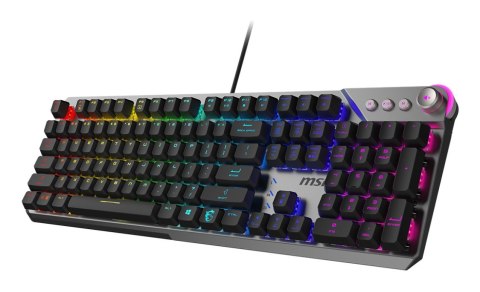 Klawiatura gamingowa czarna US Strike 600 Silent MSI MSI