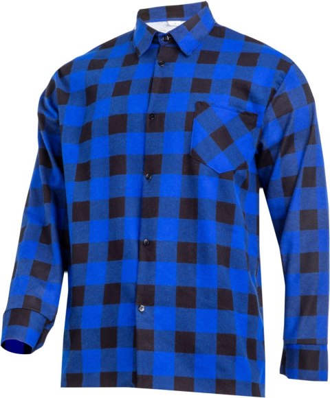 Koszula flanelowa krata niebieska, 170g/m2, "2xl", ce, lahti Lahti Pro