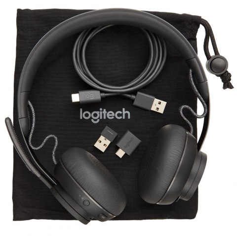 Słuchawki z mikrofonem Logitech Zone (981000854) Bluetooth Grafitowy Logitech