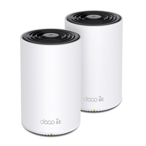 TP-Link Deco XE75 Pro (2-pack) Trójpasmowy (2,4 GHz / 5 GHz / 6 GHz) Wi-Fi 6E (802.11ax) Biały 3 Wewnętrzne TP-LINK