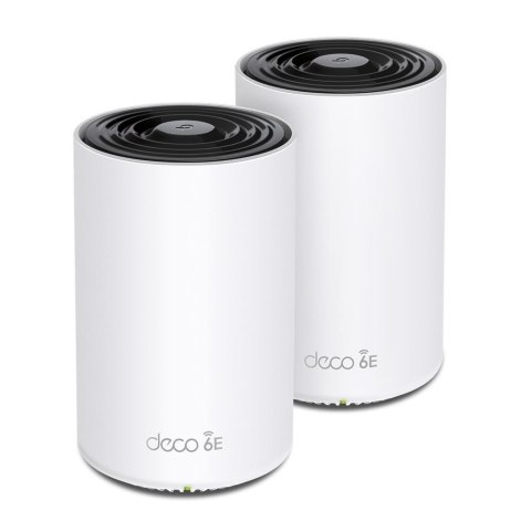 TP-Link Deco XE75 Pro (2-pack) Trójpasmowy (2,4 GHz / 5 GHz / 6 GHz) Wi-Fi 6E (802.11ax) Biały 3 Wewnętrzne TP-LINK