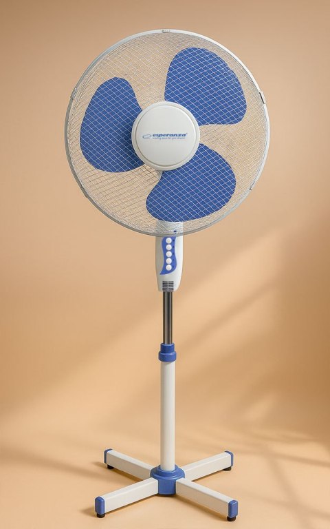 EHF001WB Esperanza wentylator 16'' stojący hurricane biało-niebieski Esperanza