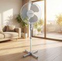 EHF001WE Esperanza wentylator 16'' stojący hurricane biało-szary