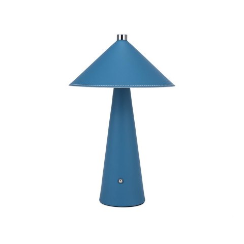 Lampka biurkowa nocna V-TAC 3W LED 33cm CCT ładowanie USB-C ściemnianie niebieska skóra VT-10117 3000K-6000K 240lm