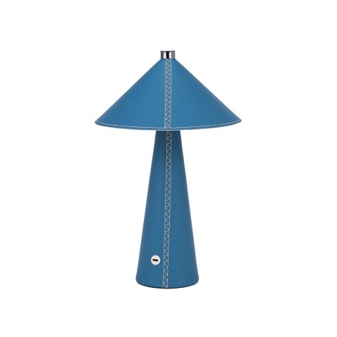 Lampka biurkowa nocna V-TAC 3W LED 33cm CCT ładowanie USB-C ściemnianie niebieska skóra VT-10117 3000K-6000K 240lm