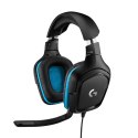 Logitech G G432 Zestaw słuchawkowy Przewodowa Opaska na głowę Gaming Czarny, Niebieski Logitech