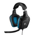 Logitech G G432 Zestaw słuchawkowy Przewodowa Opaska na głowę Gaming Czarny, Niebieski Logitech
