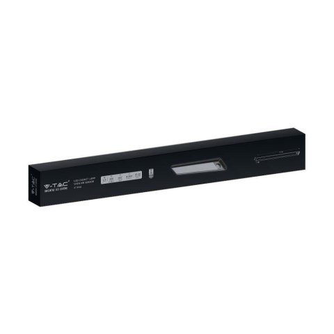 Oprawa podszafkowa V-TAC 2,5W LED czarna czujnik ruchu ładowanie USB 60cm VT-8143 4000K 260lm