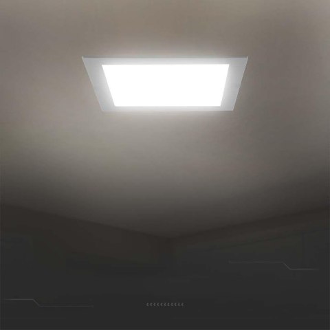 Panel LED V-TAC wpuszczany premium downlight 6W kwadrat 120x120 VT-61006 3000K 660lm