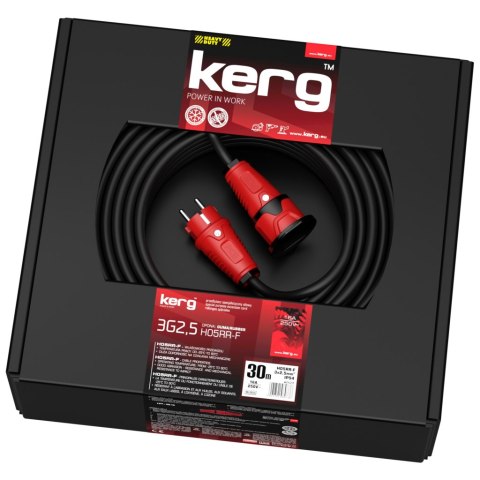 Przedł. KERG 3G2.5 30M CZARNY H05RRF PL guma EPR KERG